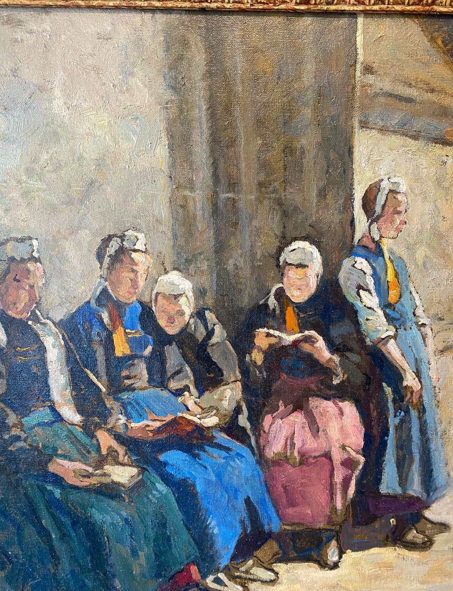 Tableau "bretonnes" De Louis Azema-photo-6