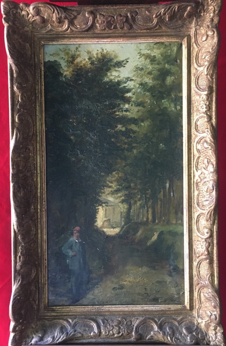 Landscape Painting Signed Jouclard Adrienne