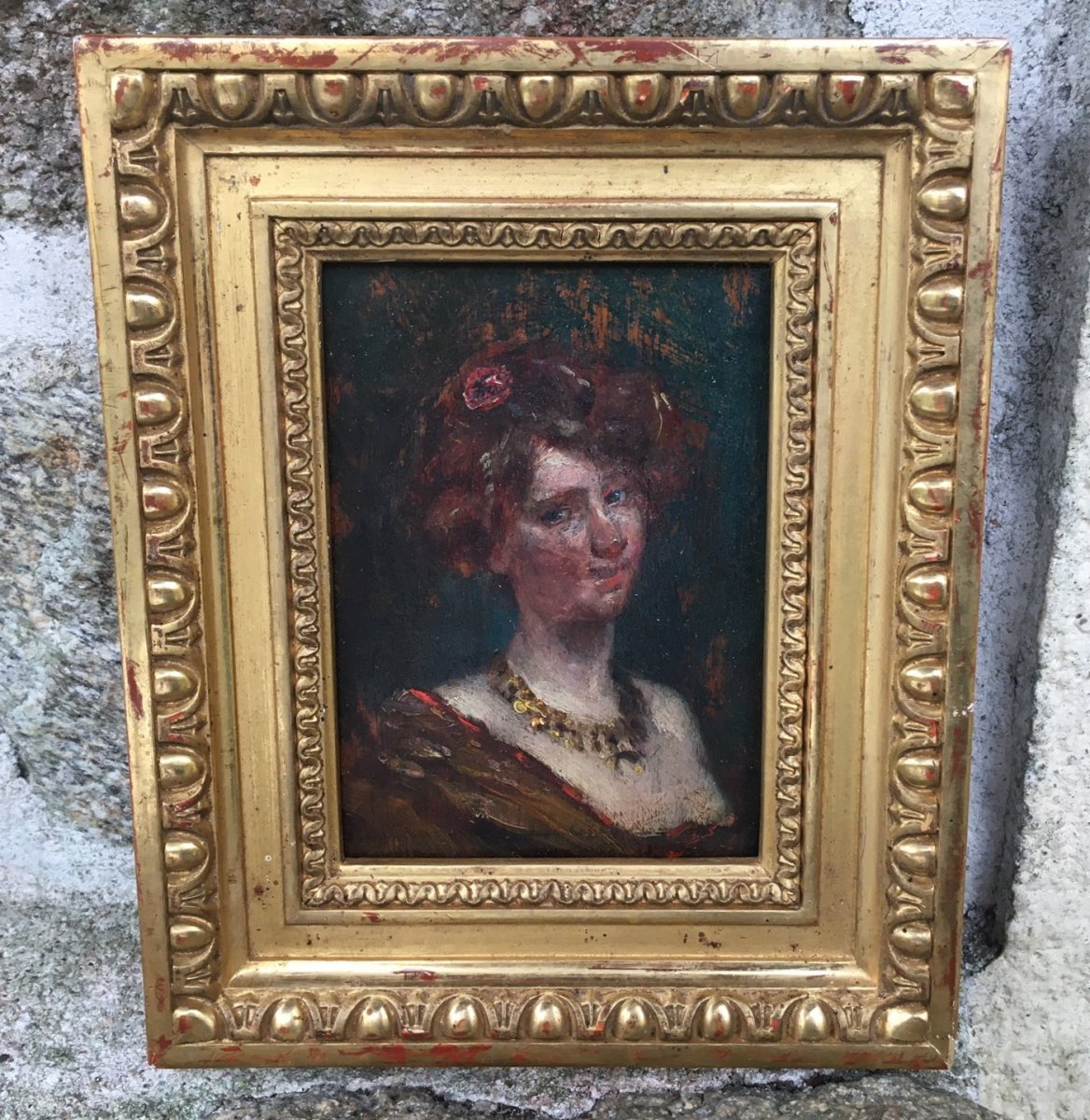 Tableau Portrait De Femme -photo-2