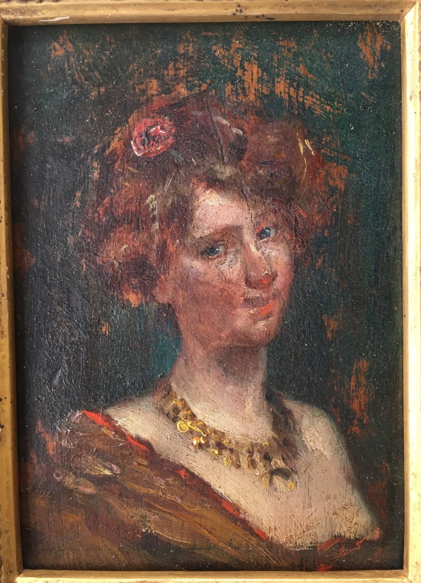 Tableau Portrait De Femme -photo-3