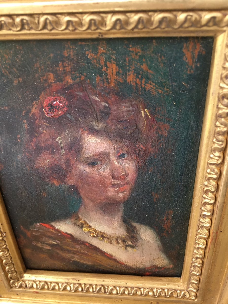 Tableau Portrait De Femme -photo-2