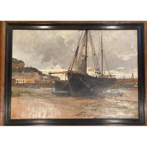 Painting "low Tide At Gorey" Signed E.dameron