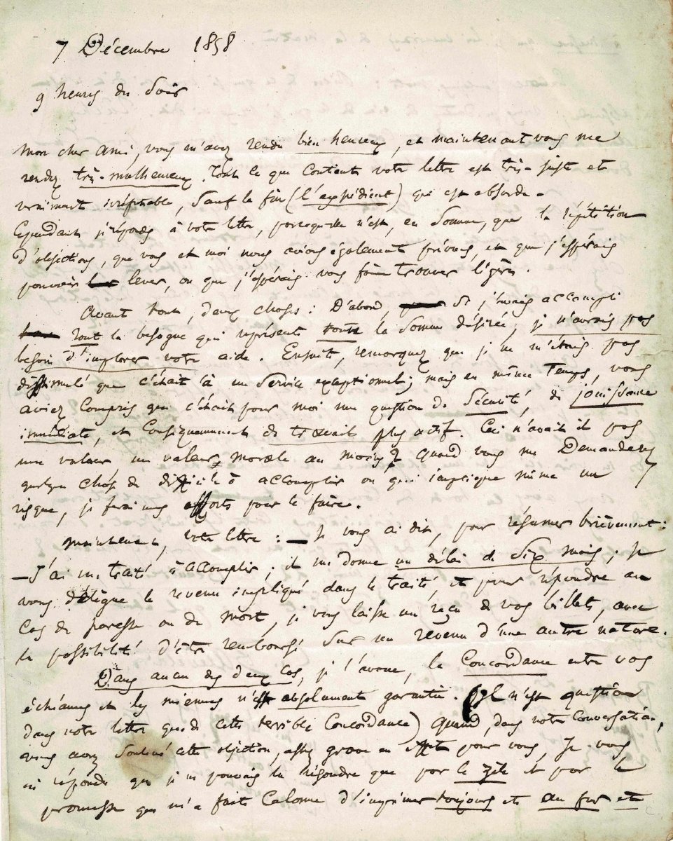 Charles Baudelaire - Large Autograph Letter Signed To His Publisher Auguste Poulet Malassis 1858-photo-2