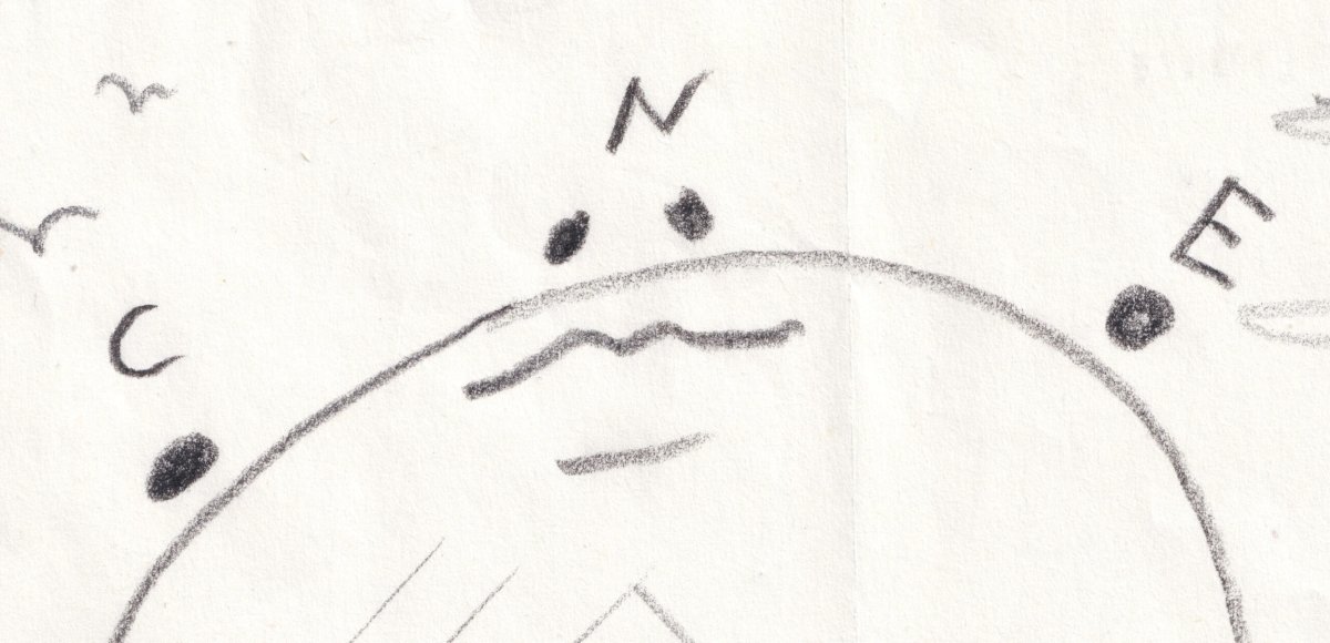 Jean Cocteau - Original Signed Drawing, A Tribute Project To Jules Verne - Hot Air Balloon 1955-photo-4