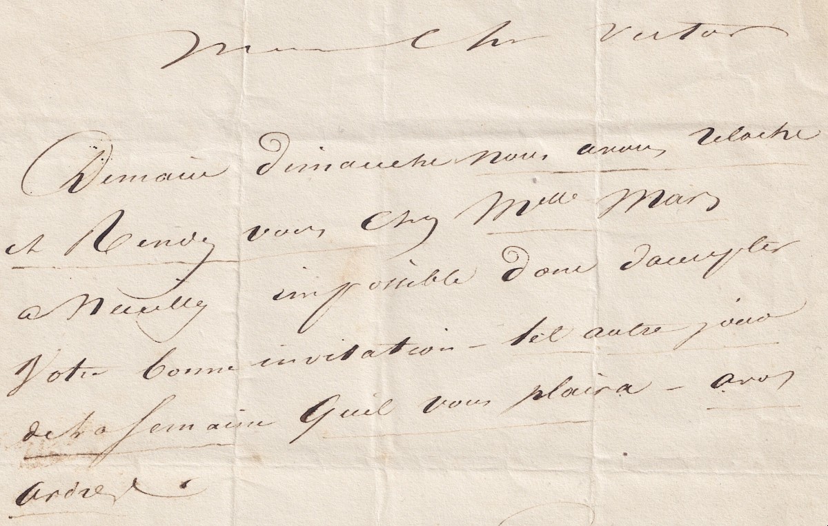 Alexandre DUMAS écrit à Victor HUGO - Lettre autographe signée - 1836 -photo-4