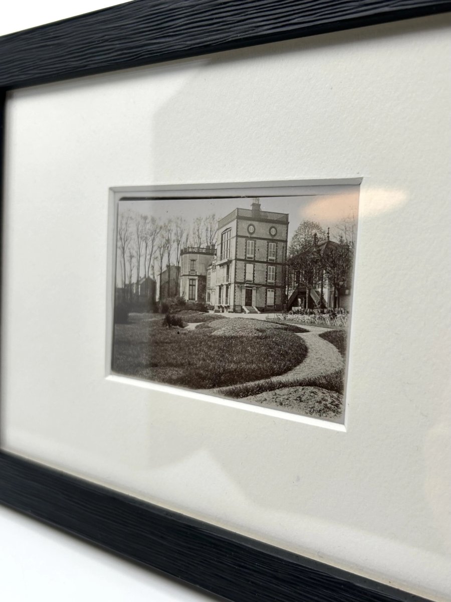 Photograph By émile Zola - Original Print - 1895 - Médan From The Park In Winter.-photo-1