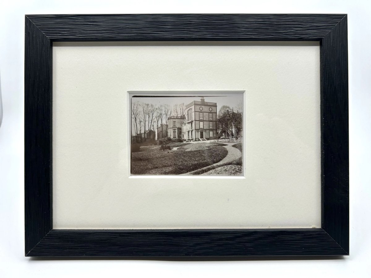 Photograph By émile Zola - Original Print - 1895 - Médan From The Park In Winter.-photo-3