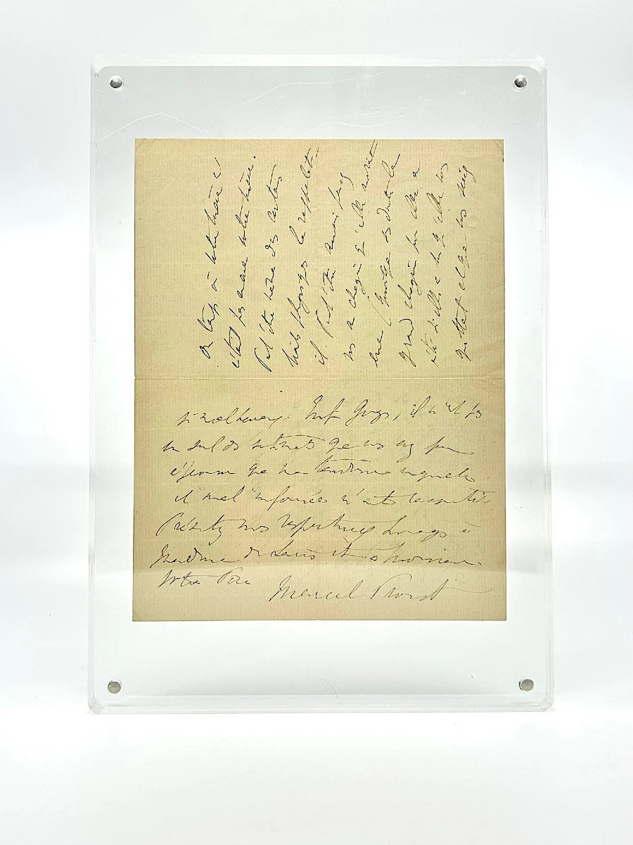 Marcel Proust - Autograph Letter Signed - Large Signature - 1907-photo-2