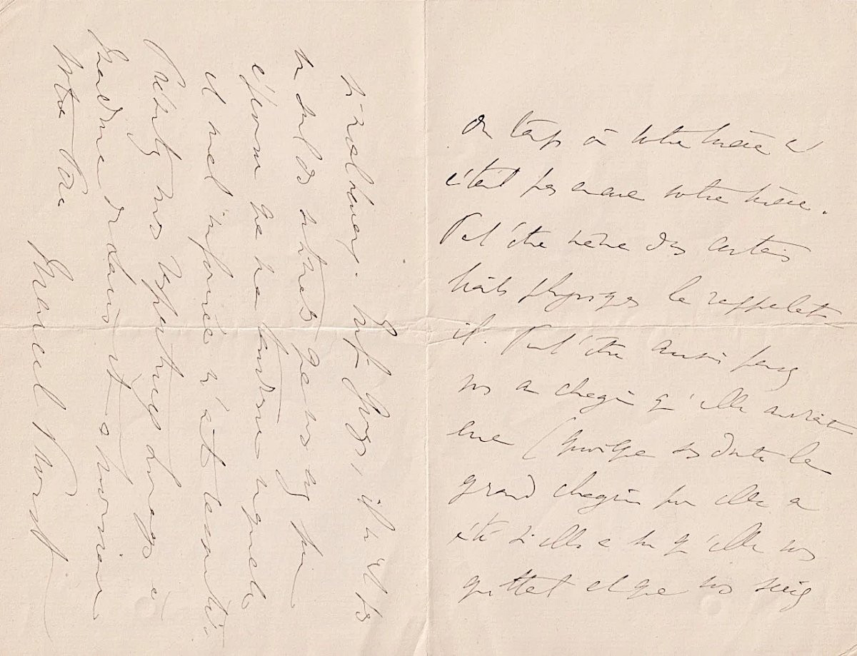 Marcel Proust - Autograph Letter Signed - Large Signature - 1907-photo-3