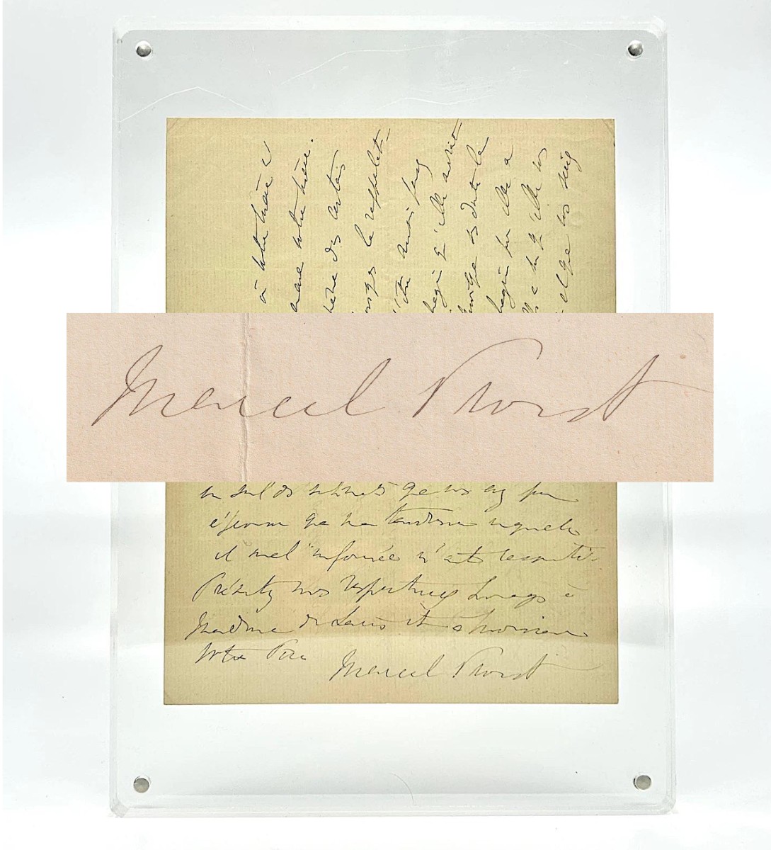Marcel Proust - Autograph Letter Signed - Large Signature - 1907