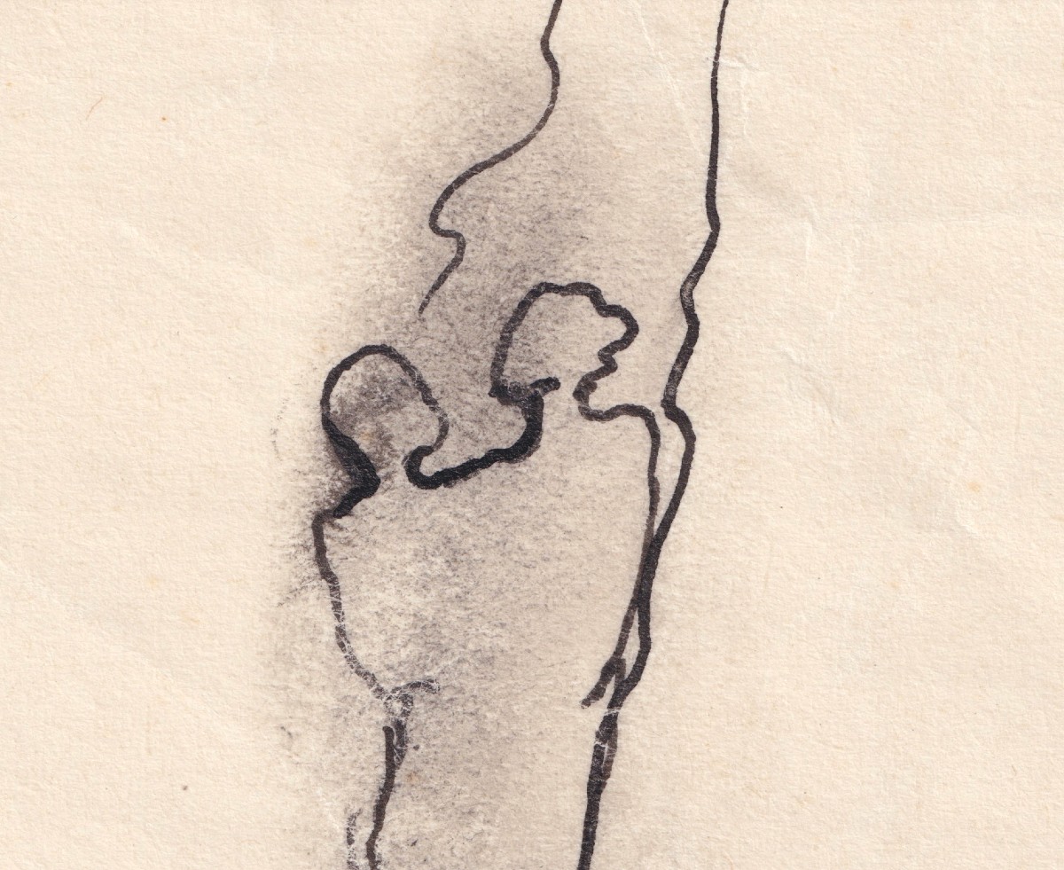 Jean Cocteau - Paul Et Sa Soeur - Original Drawing For Les Enfants Terribles - 1935-photo-2