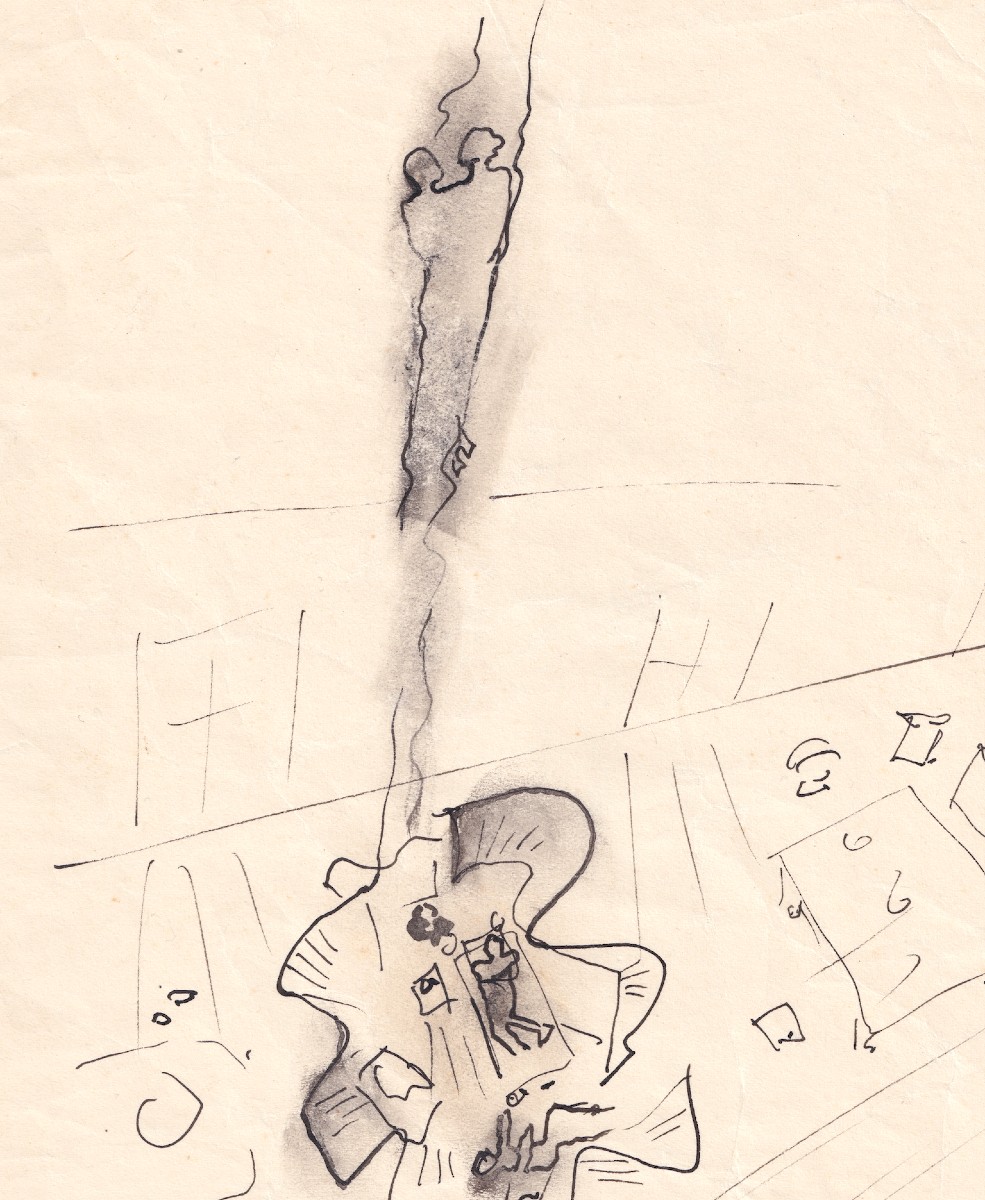 JEAN COCTEAU - Paul et sa soeur - Dessin original pour les Enfants Terribles - 1935
