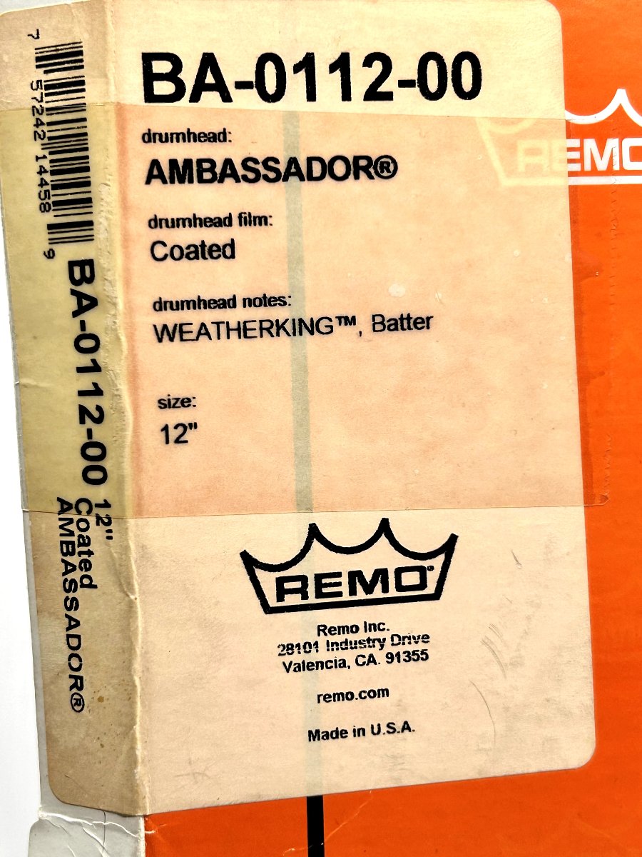 STEPHEN KING - Exceptionnelle signature très grand format sur une peau de batterie Remo-photo-1