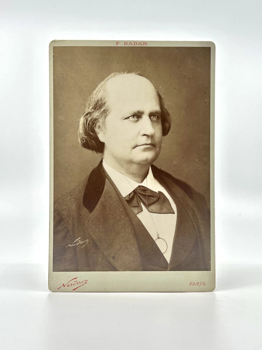  LECONTE DE LISLE  par Nadar intense portrait au format cabinet -photo-1