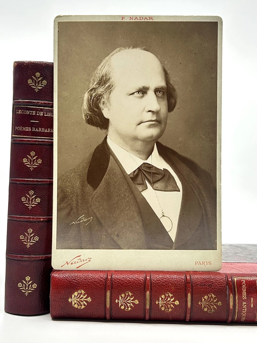  LECONTE DE LISLE  par Nadar intense portrait au format cabinet 