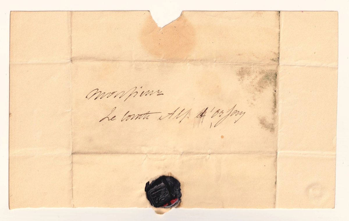 ALFRED DE VIGNY - lettre au dandy le comte d'Orsay - Londres - 1839-photo-4