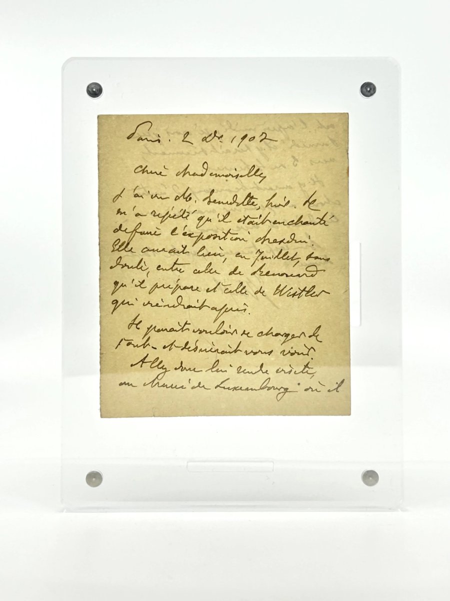 J-k Huysmans - Autograph Letter Signed - Musée Du Luxembourg - Renouard - Whistler.-photo-3