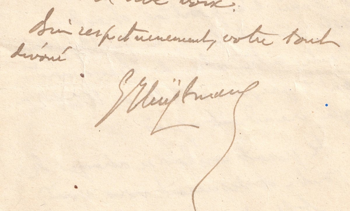 J-k Huysmans - Autograph Letter Signed - Musée Du Luxembourg - Renouard - Whistler.-photo-4