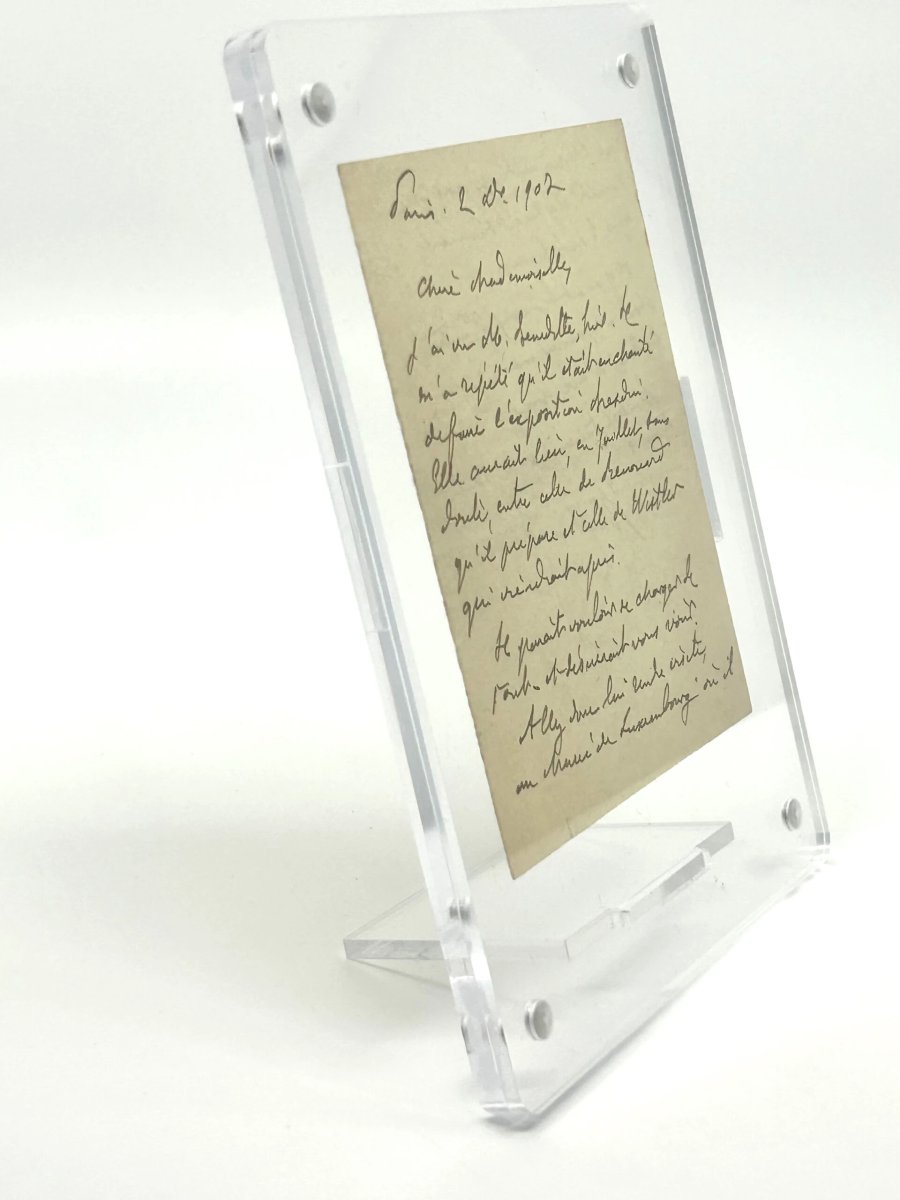 J-k Huysmans - Autograph Letter Signed - Musée Du Luxembourg - Renouard - Whistler.-photo-5