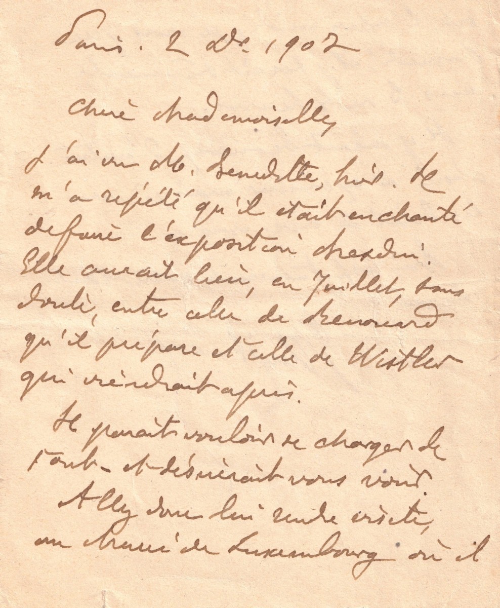 J-k Huysmans - Autograph Letter Signed - Musée Du Luxembourg - Renouard - Whistler.