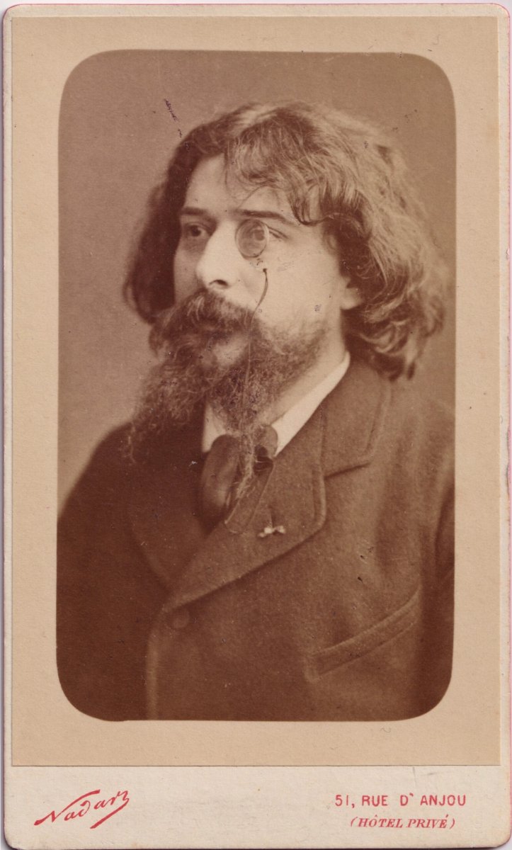 Portrait d'Alphonse Daudet par Nadar - Photographie - 1891-photo-1