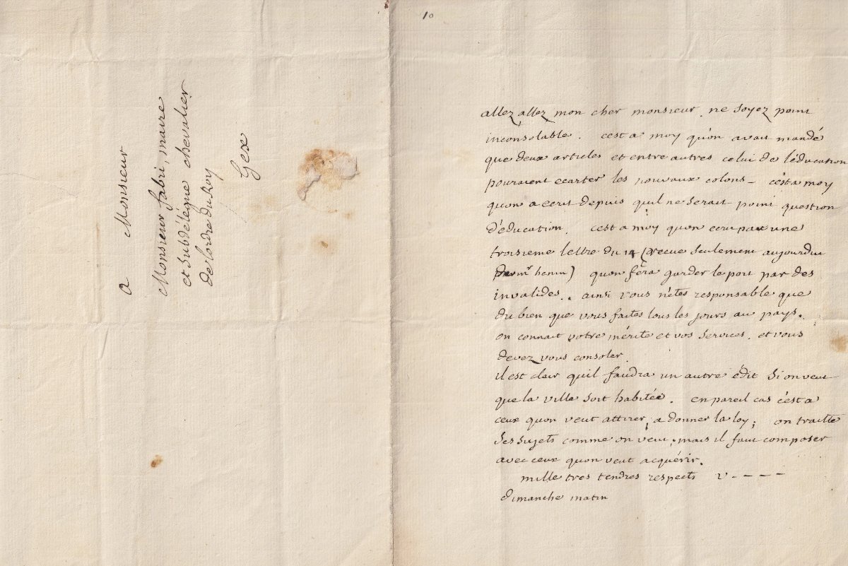 Voltaire - Autograph Letter Signed To The Mayor Of Gex - 1770-photo-1