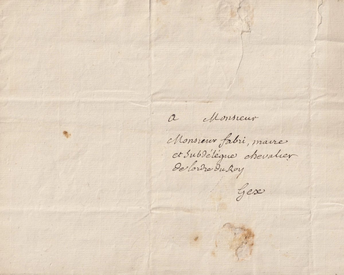 Voltaire - Autograph Letter Signed To The Mayor Of Gex - 1770-photo-3