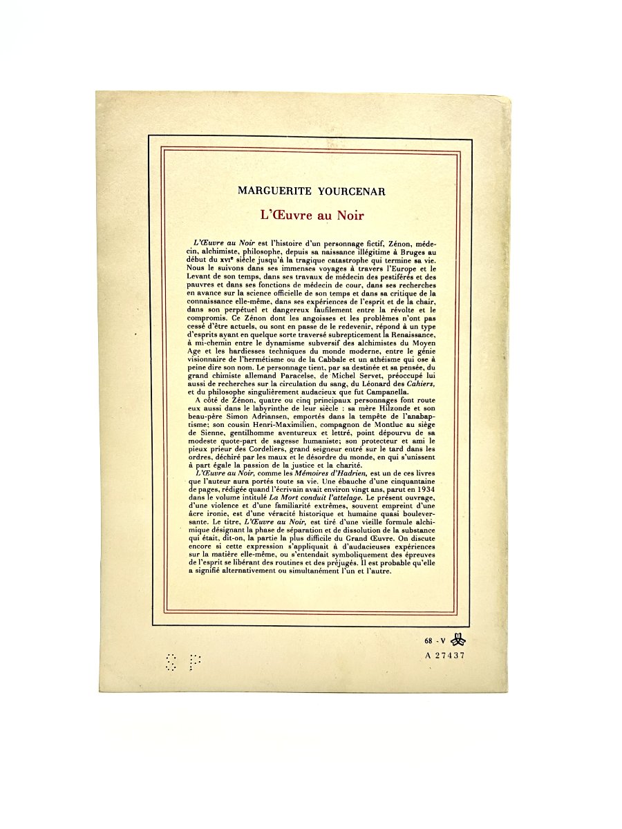 Marguerite Yourcenar - l'œuvre Au Noir - Long Autograph Letter - Cause Animale-photo-1