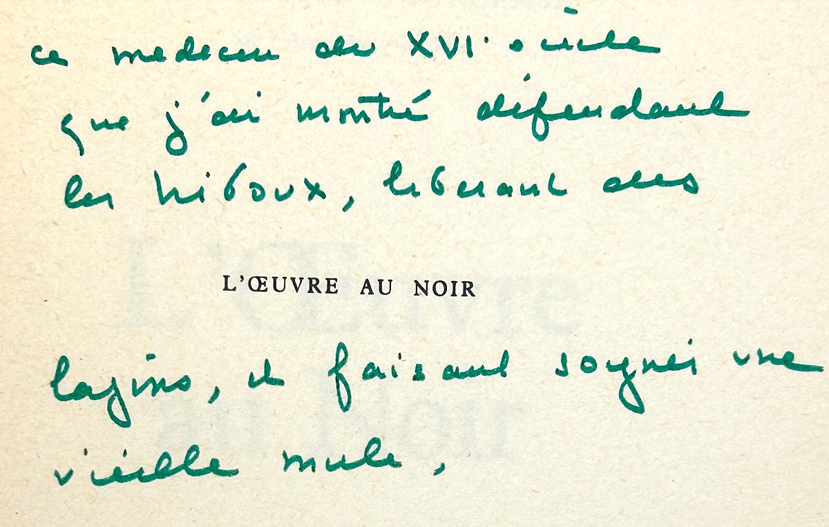 Marguerite Yourcenar - l'œuvre Au Noir - Long Autograph Letter - Cause Animale-photo-7