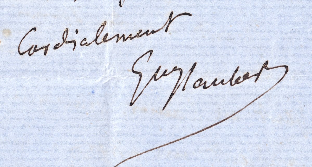 Gustave Flaubert - Autograph Letter Signed To A Colleague - 1867-photo-3