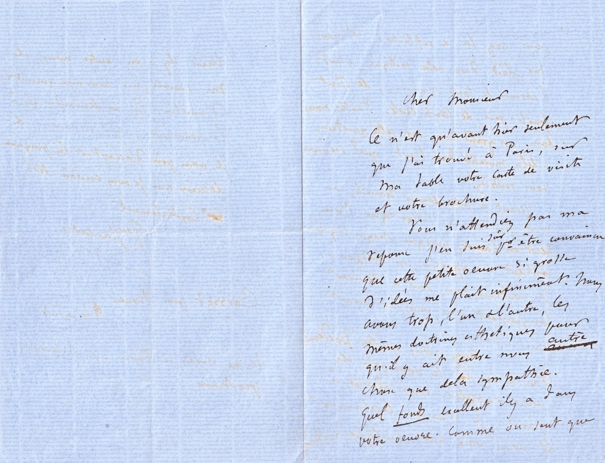 Gustave Flaubert - Autograph Letter Signed To A Colleague - 1867-photo-4
