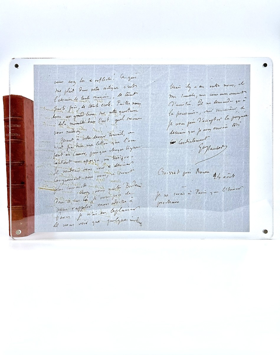 Gustave Flaubert - Autograph Letter Signed To A Colleague - 1867