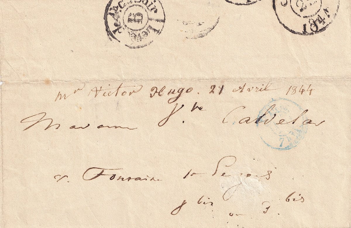 Victor Hugo - Autograph Letter Signed To The Poet Adèle Caldelar-photo-5