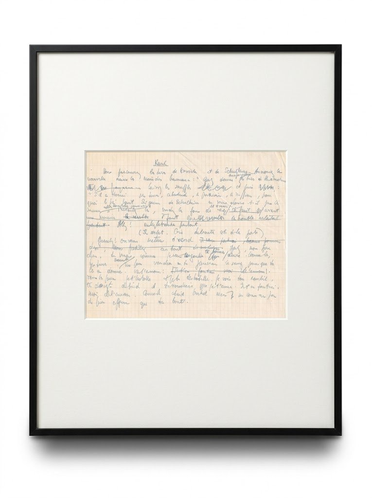 Jean-paul Sartre - The Devil And The Good Lord - Autograph Manuscript Fragment-photo-2