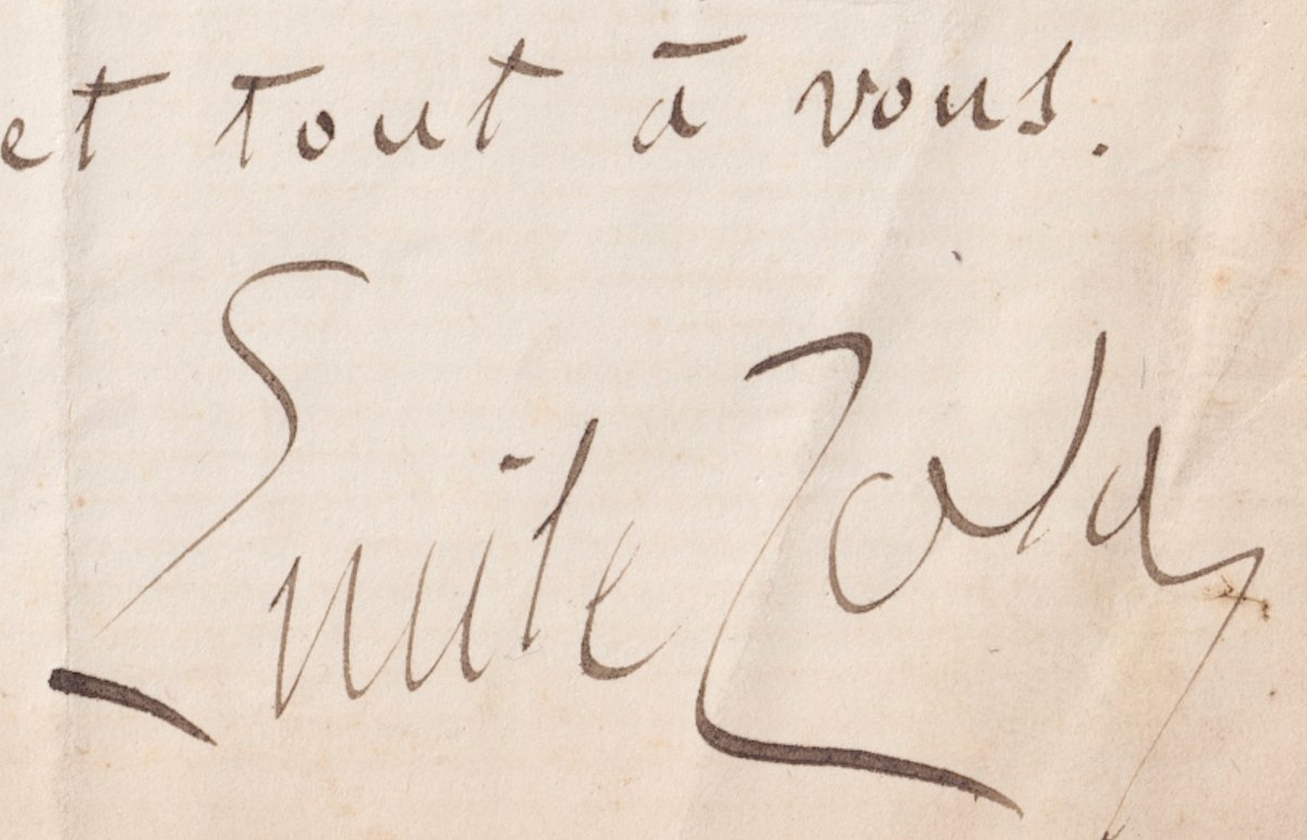 Émile ZOLA - Touché par la clémence sur son deuxième roman - Lettre autographe signée 1889-photo-2