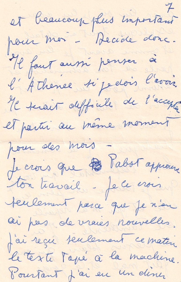 JEAN MARAIS à JEAN COCTEAU - Lettre d'amour autographe signée 1952 -photo-4