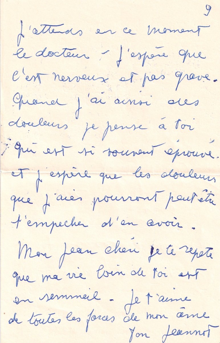 JEAN MARAIS à JEAN COCTEAU - Lettre d'amour autographe signée 1952 -photo-6