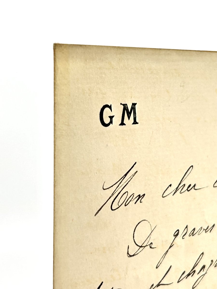 Maupassant: An Autograph Letter Signed A Few Months Before His Hospitalization. 1891, On -photo-2