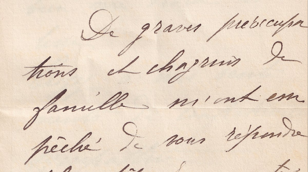 Maupassant: An Autograph Letter Signed A Few Months Before His Hospitalization. 1891, On -photo-3