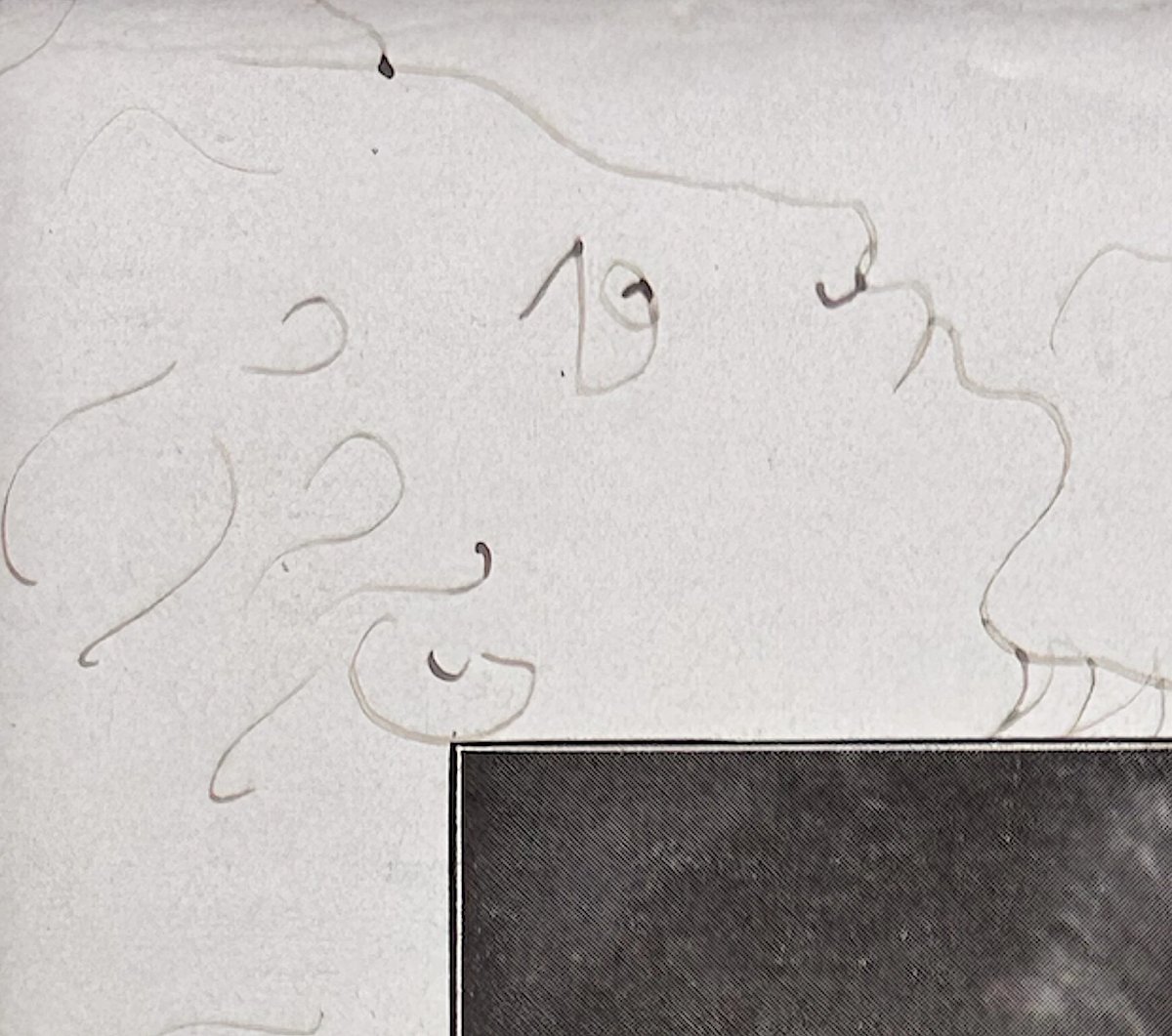 Jean COCTEAU  - Portrait signé enrichi d'un double dessin - 1938