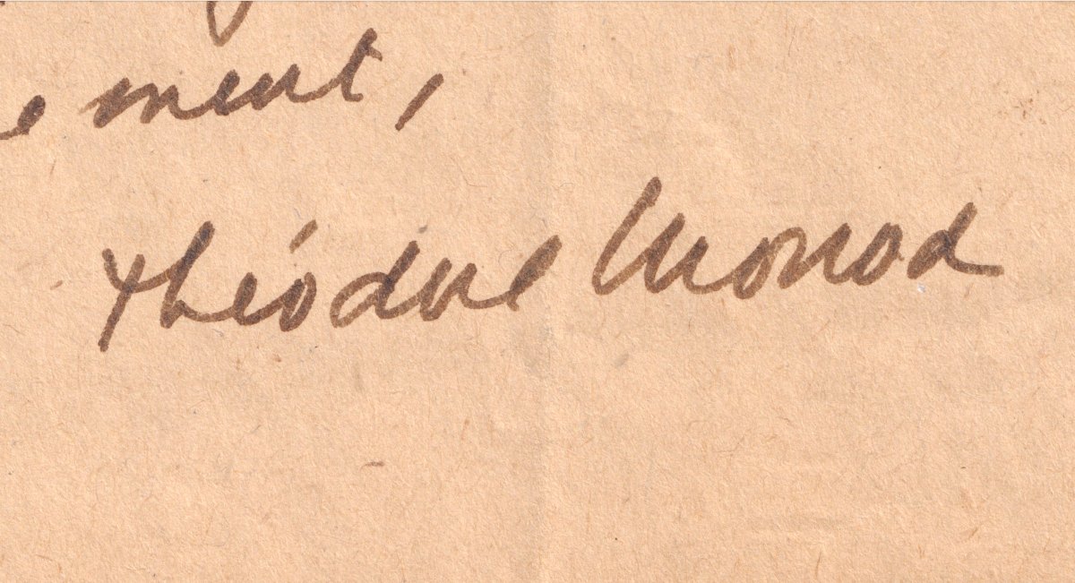 Théodore MONOD - Lettre autographe signée Muséum National d’Histoire Naturelle, Dakar IFAN-photo-3