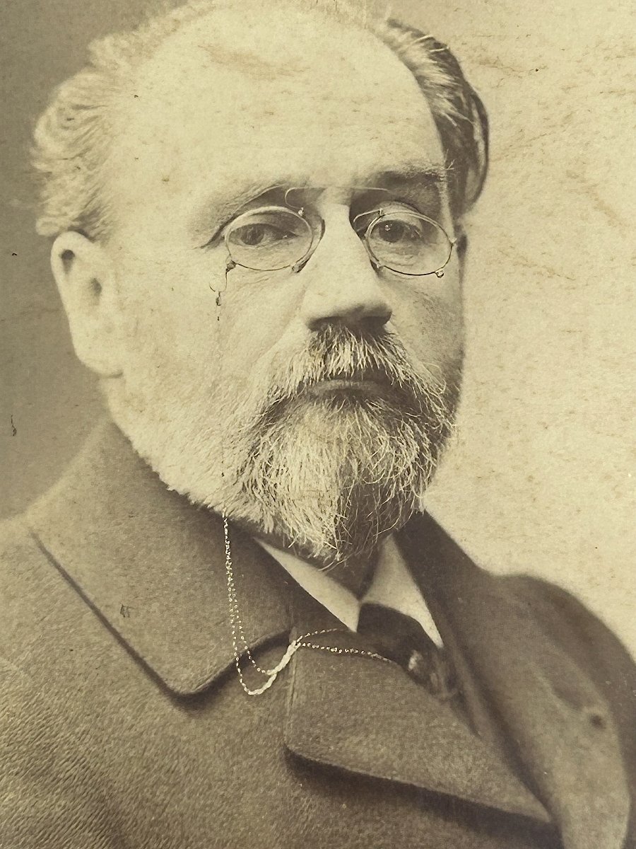 Émile ZOLA - Grand photographie d'époque par Nadar - Format cabinet -photo-3