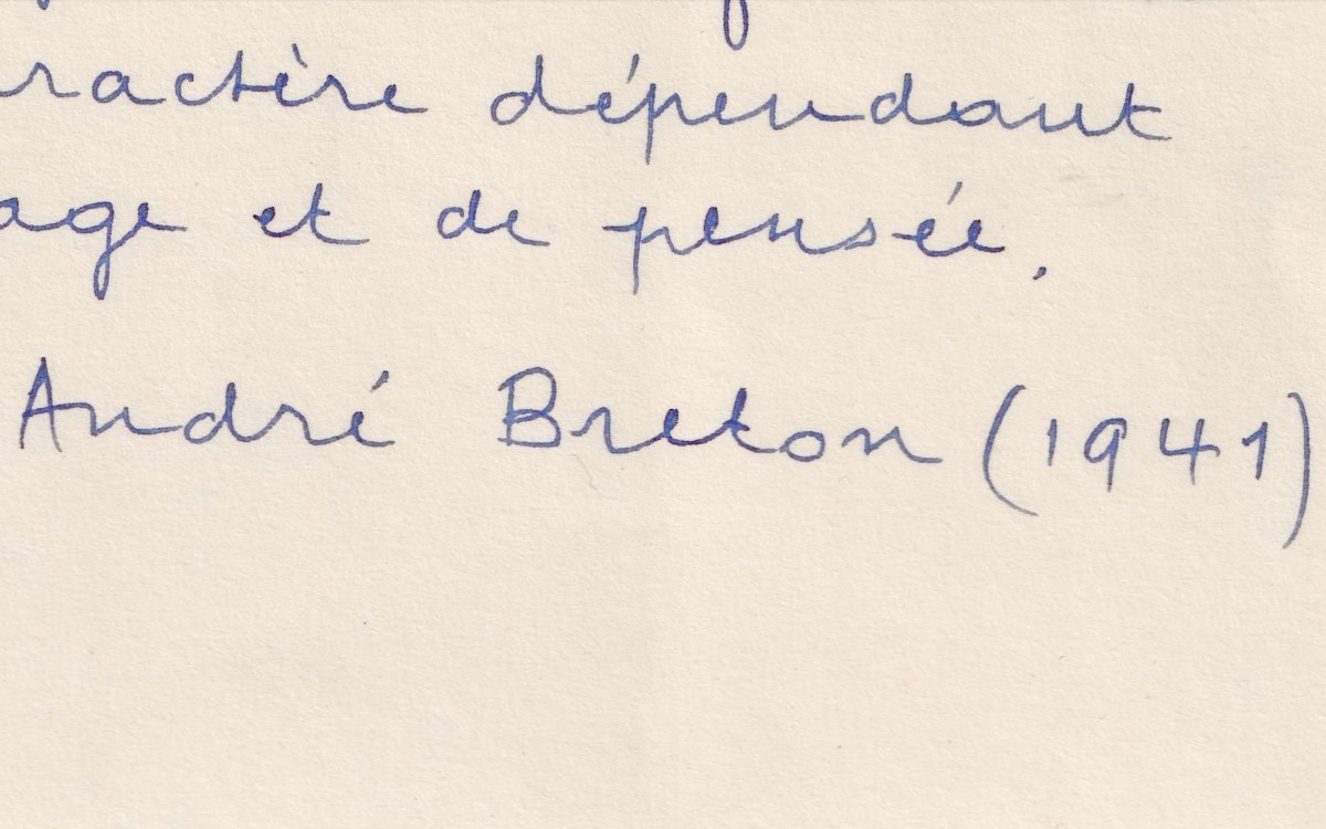 André Breton Describes Magritte's Painting; Signed, Handwritten Manuscript.-photo-3