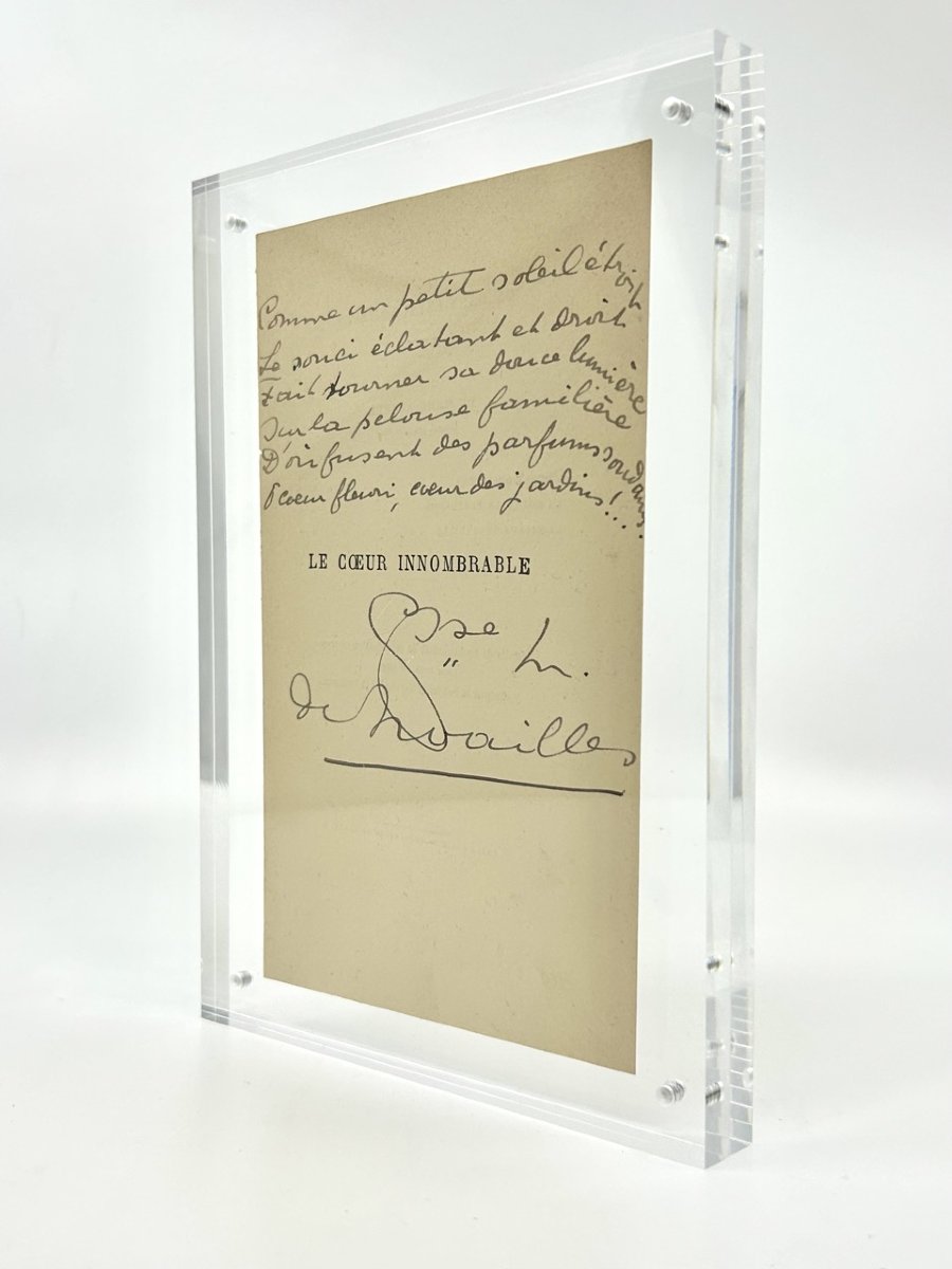 Anna de NOAILLES - Poème autographe signé. -photo-4