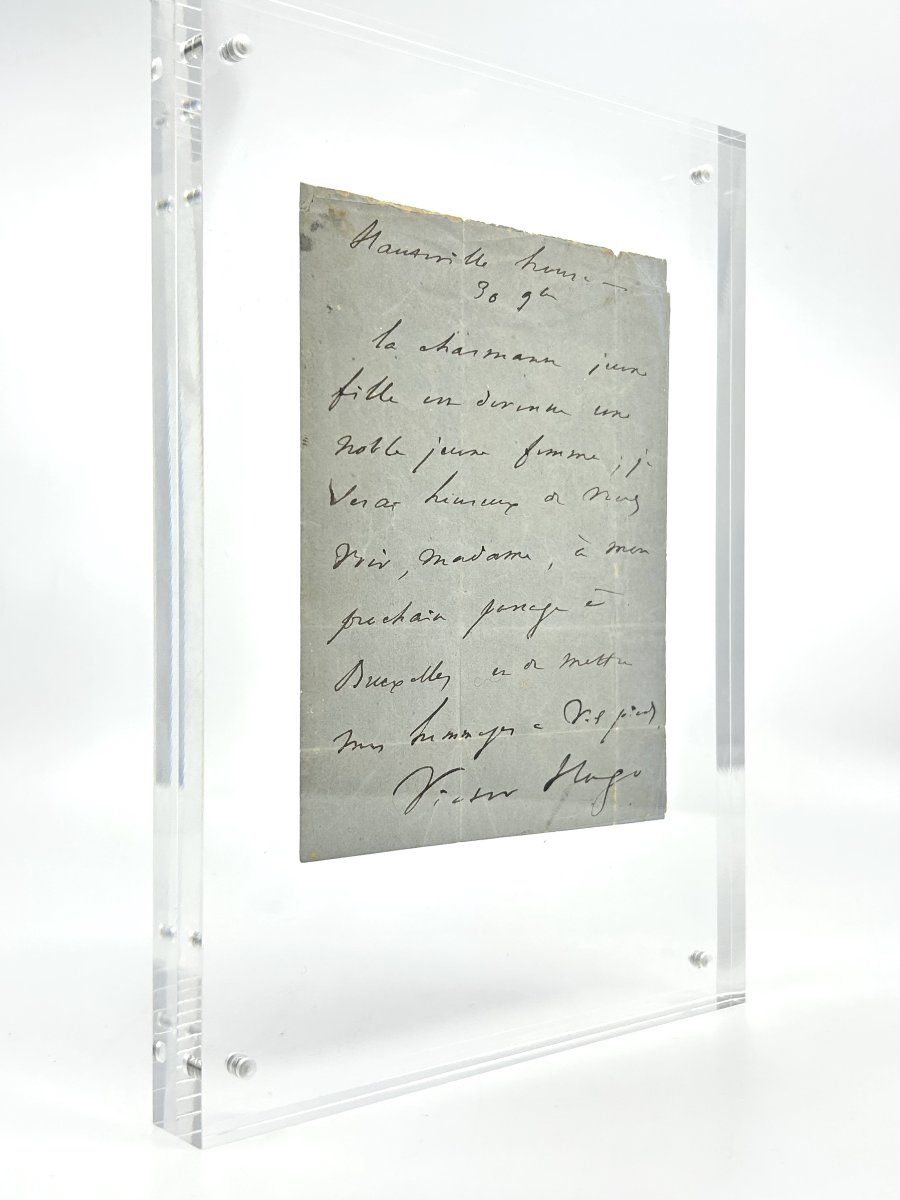 Victor Hugo - Autograph Letter Signed From Hauteville House - Guernsey - Brussels - 1868-photo-3