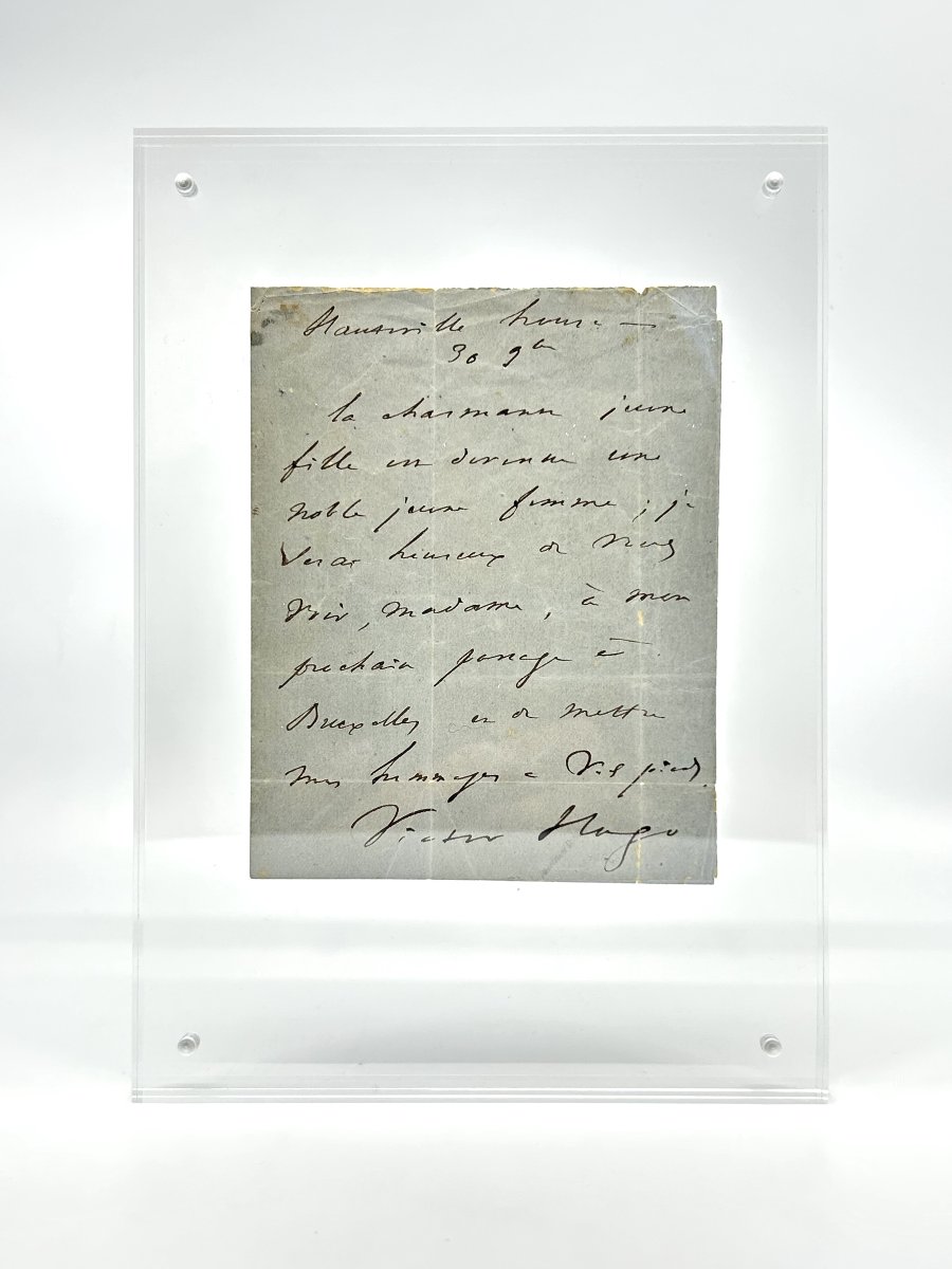 Victor Hugo - Autograph Letter Signed From Hauteville House - Guernsey - Brussels - 1868