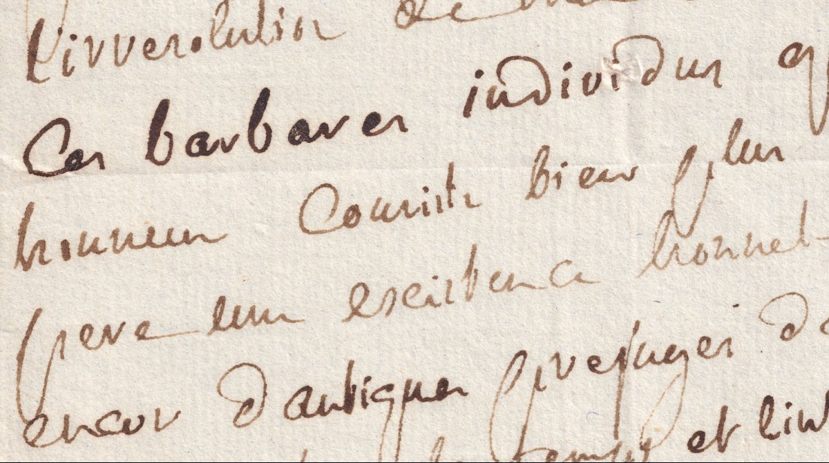 Marquis de SADE - Lettre autographe signée du divin Marquis maudissant ses enfants 1799-photo-1