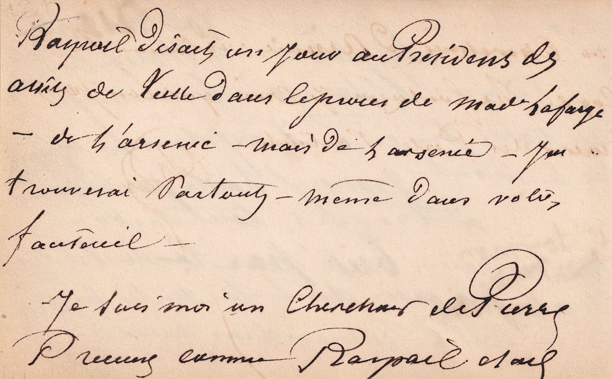 Alexandre DUMAS - "je suis un chercheur de pierres précieuses", manuscrit autographe signé.-photo-2