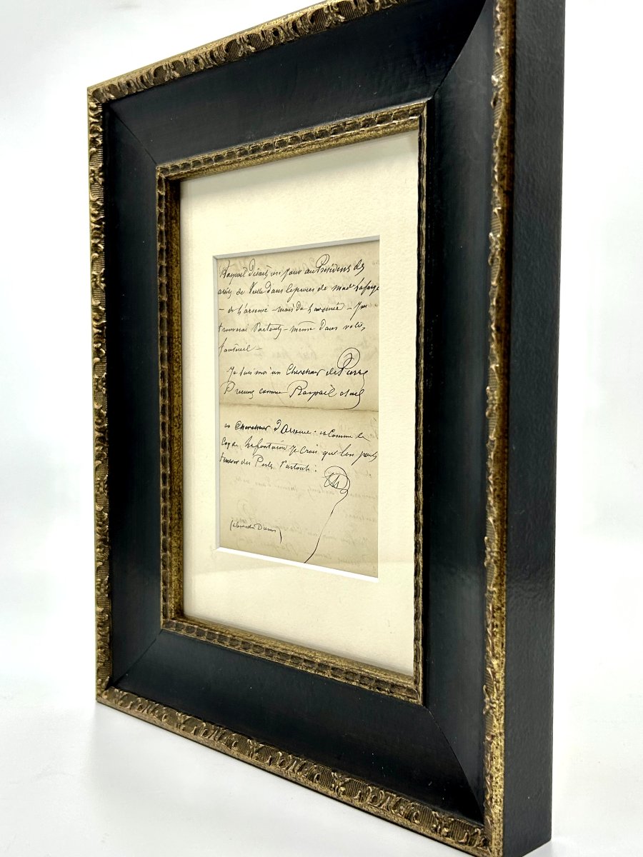 Alexandre DUMAS - "je suis un chercheur de pierres précieuses", manuscrit autographe signé.-photo-4