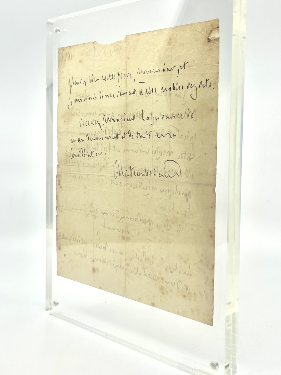 Chateaubriand - Signed Autograph Letter - Highlights The Beauty Of Christian Forgiveness. Christianity.-photo-2